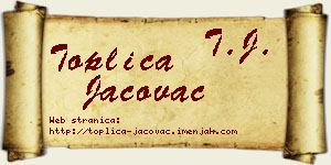 Toplica Jačovac vizit kartica